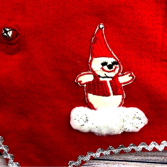 Vintage Handmade Holiday Christmas Vest - Ugly Christmas Sweater - Picture 3 of 12